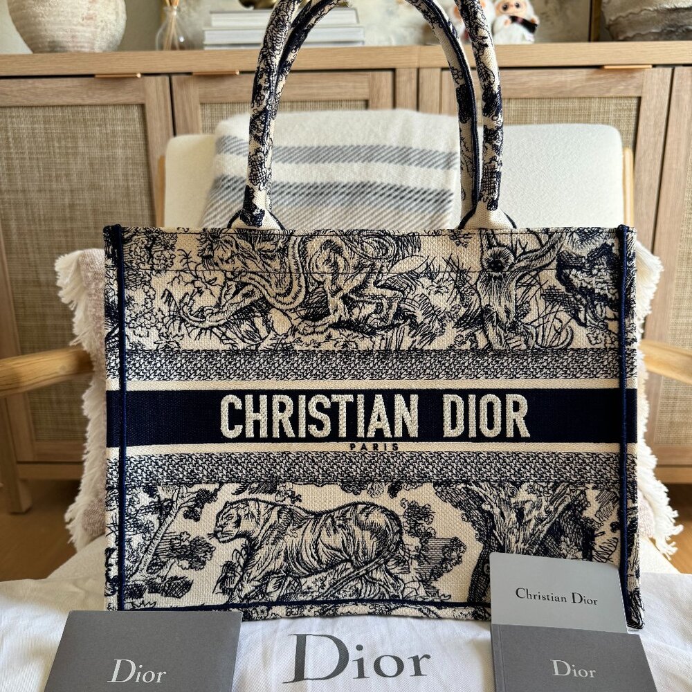 Medium Dior Toile De Jouy Book Tote